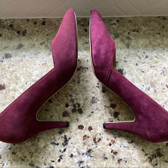 NWOT Purple Suede Pumps - Picture 4 of 9
